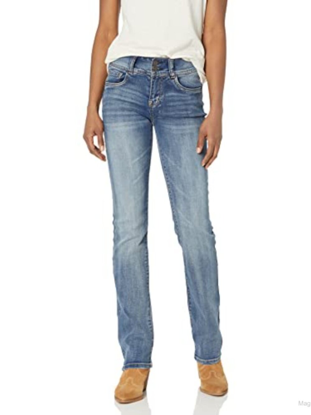 Women's Ultra Slim Bootcut Jeans Power Stretch Denim